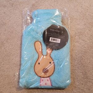 Star + Rose Blue Bunny Hot Water Bottle